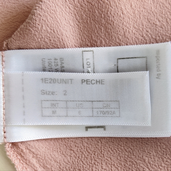 ba&sh Ruffle Trim Unity Blouse Top In Pink | Size 2/M - Picture 15 of 16